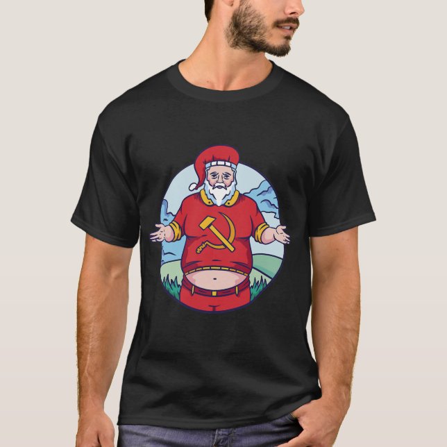 Funny Communitys Weihnachtskommunist  T-Shirt (Vorderseite)