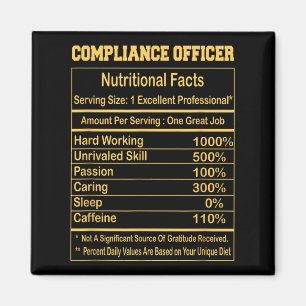 Funny Compliance Officer - Motivat für ernährungsp Magnet