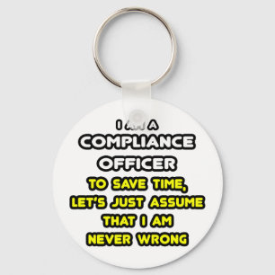 Funny Compliance Officer T - Shirt Schlüsselanhänger
