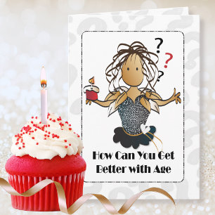 Funny Complimentary Birthday Card für sie Karte