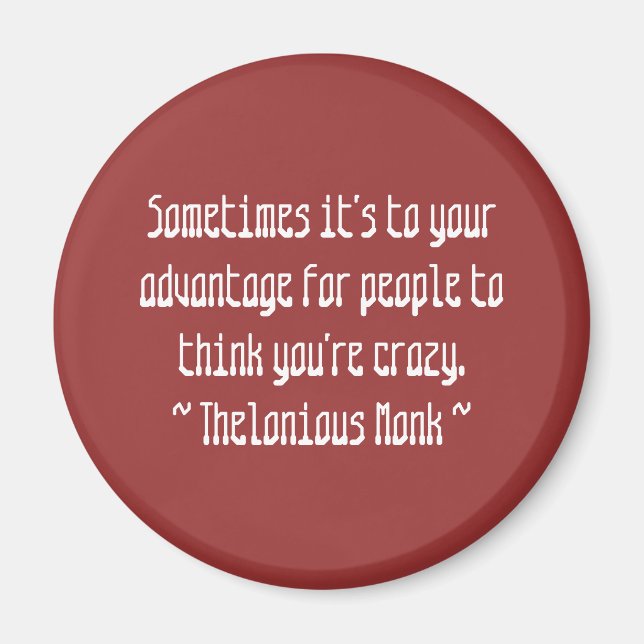 Funny Composer Quotes - Mönch Magnet (Vorne)