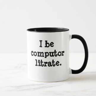 Funny Computer Alphabetisierung IT-Technologie Dum Tasse