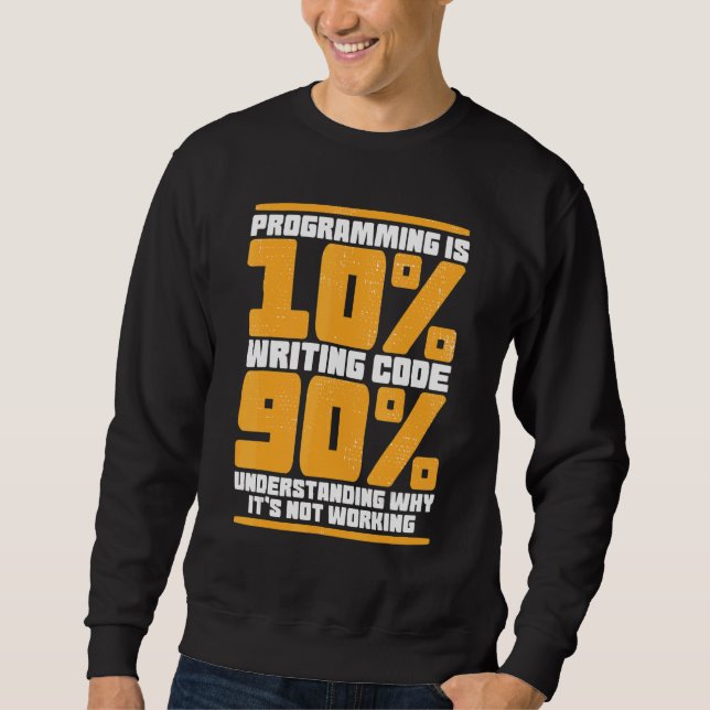 Funny Computer Binary Code Programmer, Developer G Sweatshirt (Vorderseite)