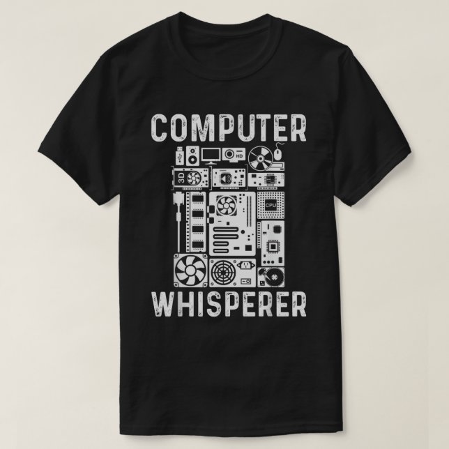 Funny Computer Geek Tech Nerd Geschenk Männer Frau T-Shirt (Design vorne)