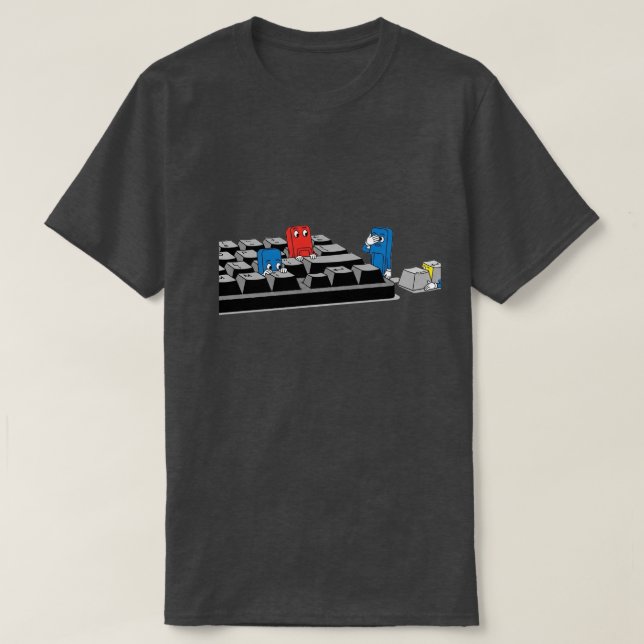 Funny Computer Keyboard Game | Geeky Tech Shirt (Design vorne)