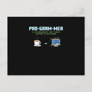 Funny Computer Programmer Feiertagspostkarte