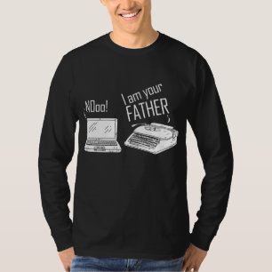 Funny Computer Schreibmaschine Ich bin dein Vater T-Shirt