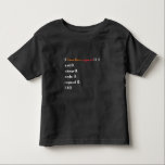 Funny Computer Science Coder Programmierfunktion Kleinkind T-shirt<br><div class="desc">Ein lustiges Geschenk für Programmierer,  Gamer,  Informatiker,  Softwareentwickler,  IT-Admin,  Nerd und PC-Geek. Perfekte Überraschung für ein Lachen mit Freunden,  Familie und Kollegen in der Schule oder Arbeit.</div>