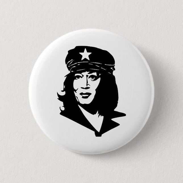 Funny Comrade Kamala Harris Kommunistische Commie  Button (Vorderseite)