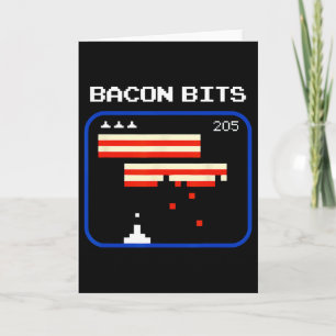 Funny Con 8-Bit Video Game Player Retro Nerd Geek Karte