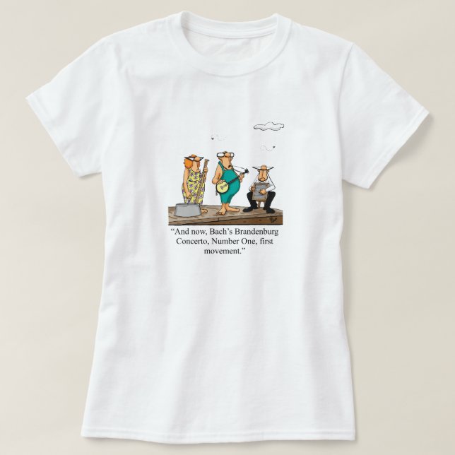 Funny Concert Musicians Tee Shirt (Design vorne)