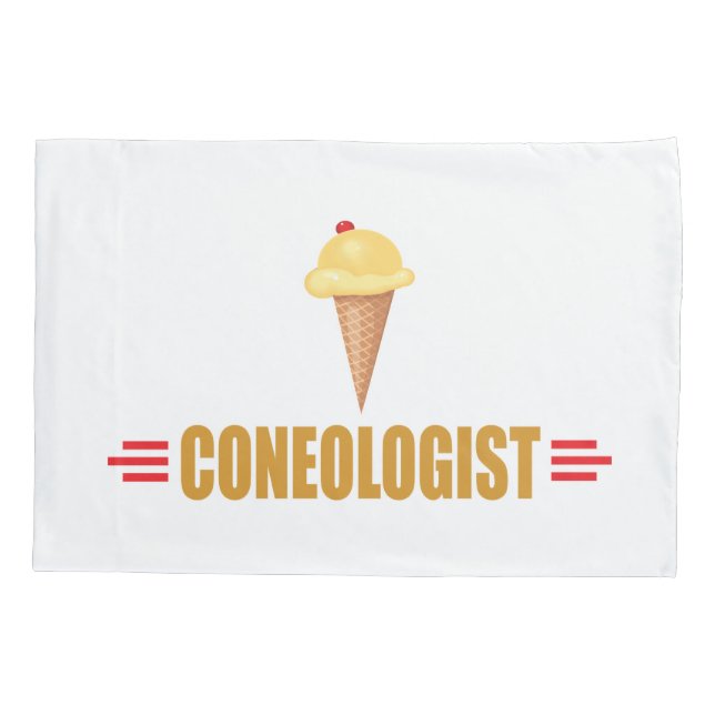Funny Coneologin Eiscreme Kissenbezug (Rückseite)