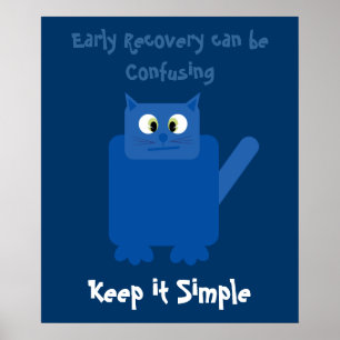 Funny Confused Cat Behalt It Simple Erholung Poste Poster