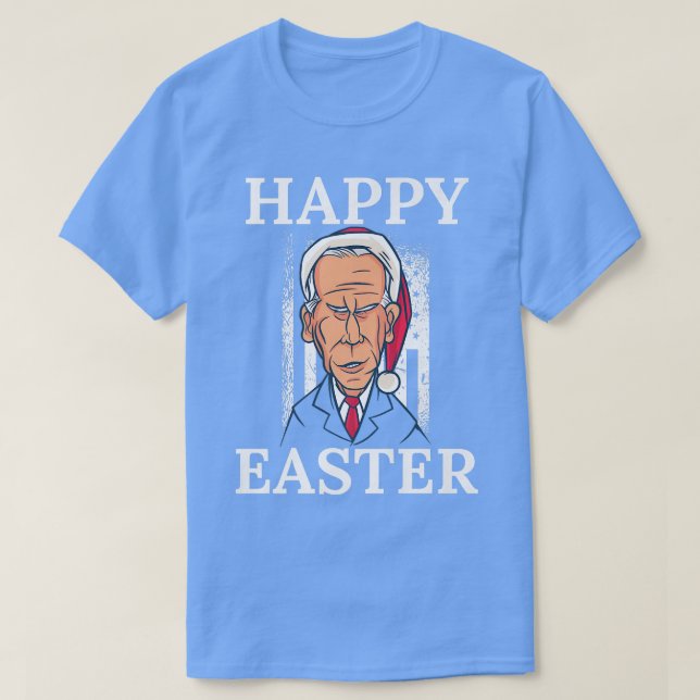 Funny Confused Joe Biden Christmas Holiday Happy E T-Shirt (Design vorne)