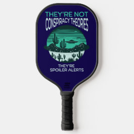 Funny Conspiracy Theory UFO Pickleball Schläger