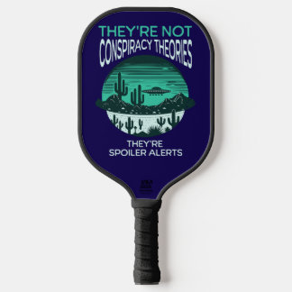 Funny Conspiracy Theory UFO Pickleball Schläger