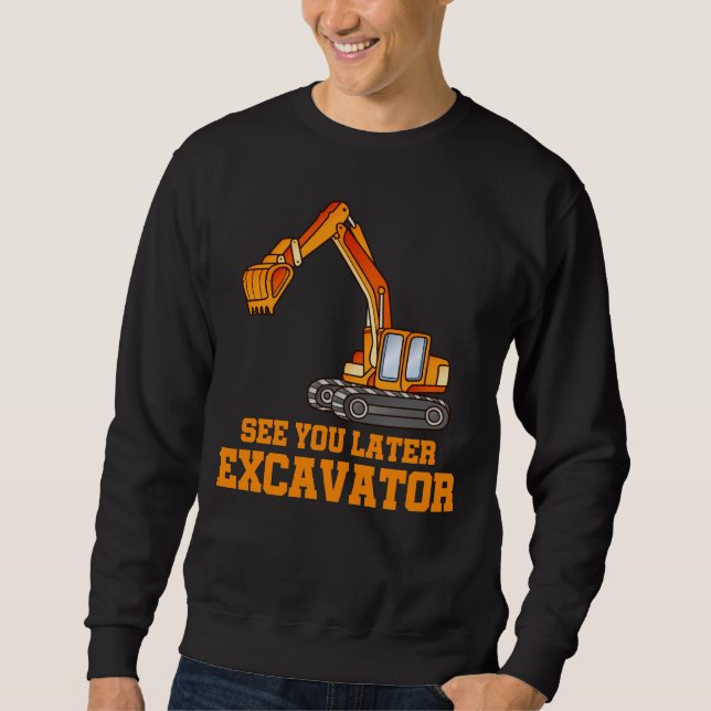 Funny Construction Baggator Boys Toddler Sweatshirt (Vorderseite)