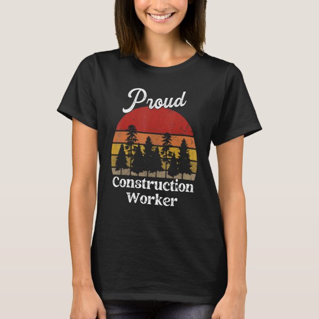 Funny Construction Worker Shirts Job Title Profess (Vorderseite)