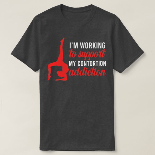 Funny Contortionist Circus Gymnast Übung Traini T-Shirt (Design vorne)