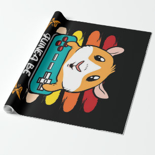 Funny Controller Guinea Pig Gift Liebhaber Geschenkpapier