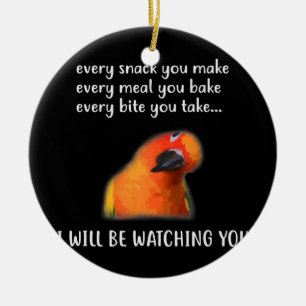 Funny Conure Bird Sun Conture for Conure Lover Keramik Ornament