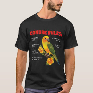 Funny Conure Rules Conure Vogelbeobachtung für Eig T-Shirt