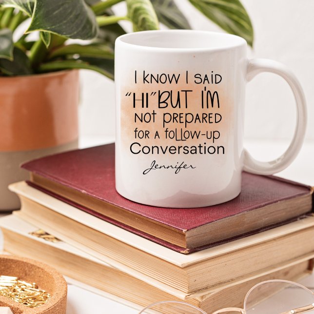   Funny Conversation  Office Personalized Kaffeetasse (Von Creator hochgeladen)