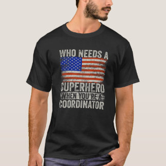 Funny Cook Superhero Vintages T-Shirt für Männer V