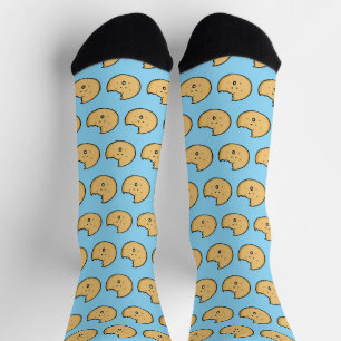 Funny Cookie Cartoon mit Bite Socken