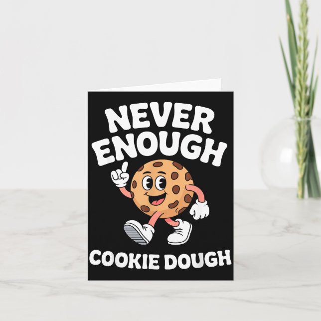 Funny Cookie Dough Retro  Karte (Vorderseite)
