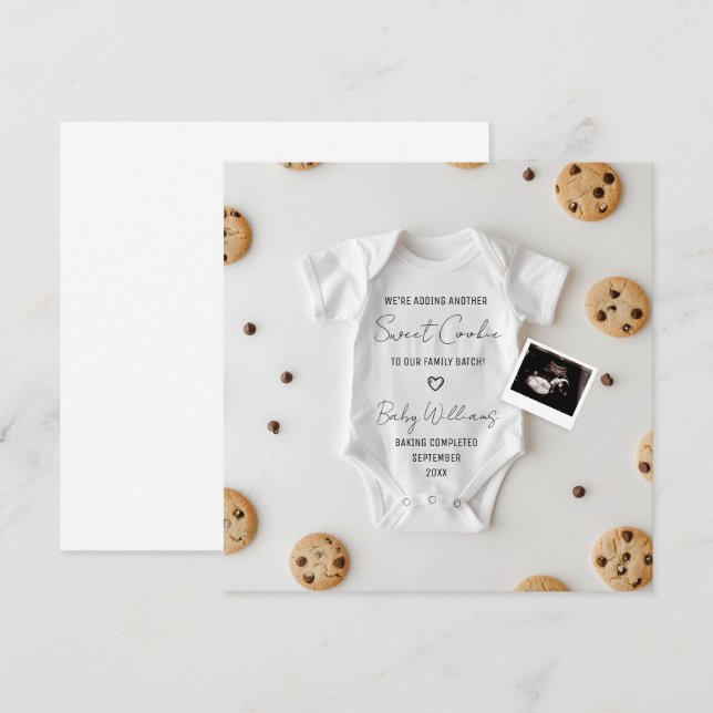 Funny Cookie Pregnancy Ankündigung (Vorne/Hinten)