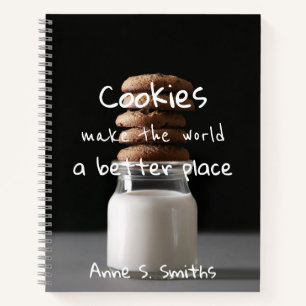Funny Cookies Zitat / Personalisiert Notizbuch