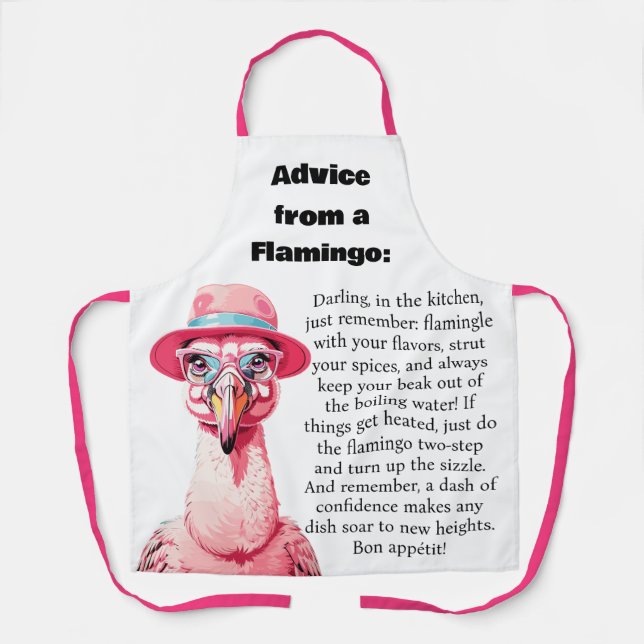 Funny Cooking Advisor from a Flamingo Schürze (Vorderseite)