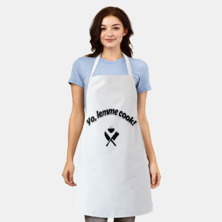 Funny Cooking Apron - “Yo, Lemme Cook!” Meme Quote Schürze