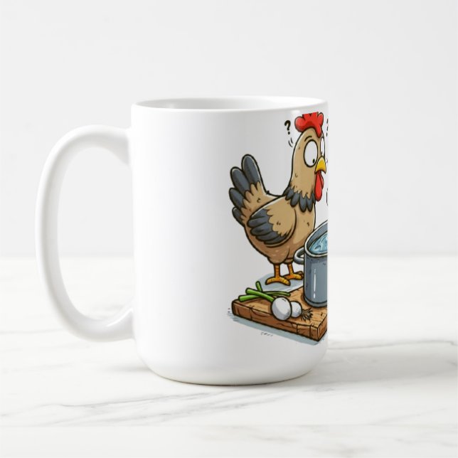 Funny Cooking Chicken Schürze - Hen Making Soul Kaffeetasse (Links)