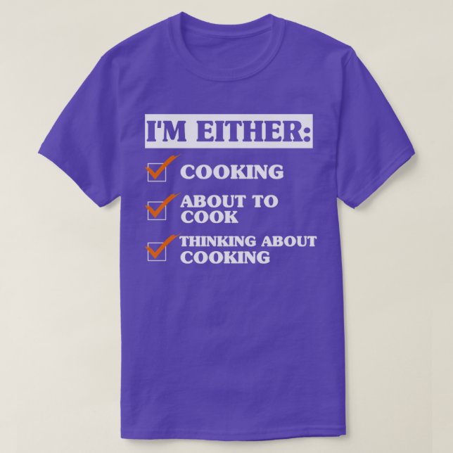 Funny Cooking Sprichwort T-Shirt (Design vorne)
