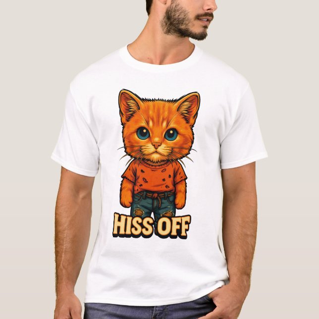 Funny Cool  Cat Quote Tee (Vorderseite)