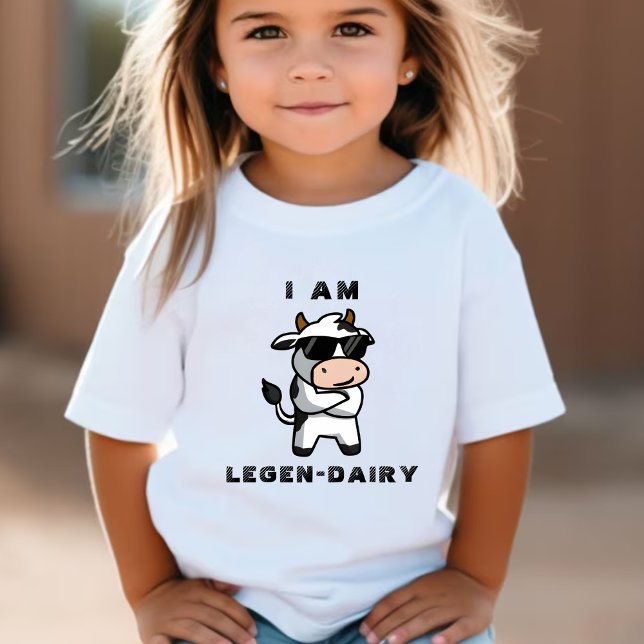 Funny Cool Cow Moo I Bin Legendary White Baby T-shirt (Funny Cool Cow Moo I Am Legendary White Baby T-Shirt)