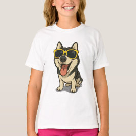 Funny Cool Dog Kids T-Shirt