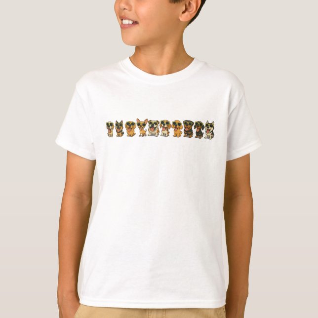 Funny Cool Dos Kids T-Shirt (Vorderseite)