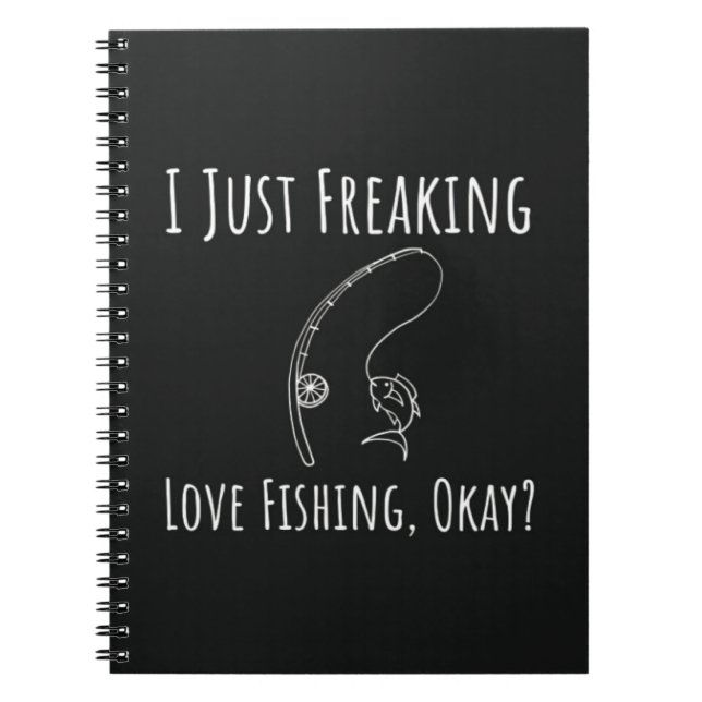 Funny Cool Fishing Gifts Fisherman Angler Humor Notizblock (Vorderseite)