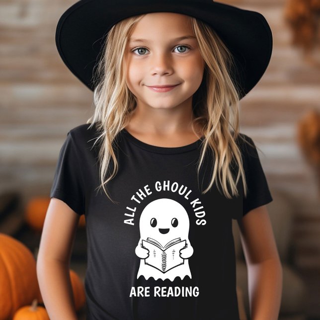 Funny Cool Ghost GHOUL Kinder lesen T-Shirt (Get ready for spooky fun! 👻 #FunnyGhostTee #GhoulKidsClub)