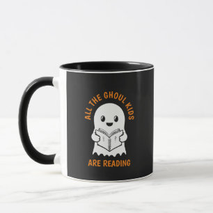 Funny Cool Ghost GHOUL Kinder lesen Tasse