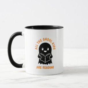 Funny Cool Ghost GHOUL Kinder lesen Tasse