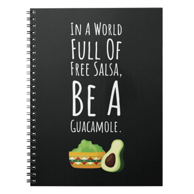 Funny Cool Gifts For Guacamole Lovers Cute Avocado Notizblock (Vorderseite)
