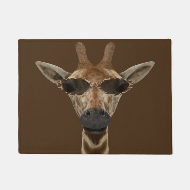 Funny Cool Giraffe Fußmatte (Vorderseite)