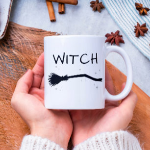 Funny Cool Minimal Hexenkupplung Couple Zweifarbige Tasse