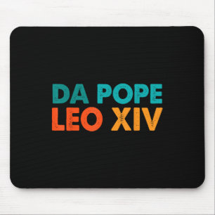 Funny Cool Retro Da Pope T-Shirt New Pope Leo Xiv  Mousepad