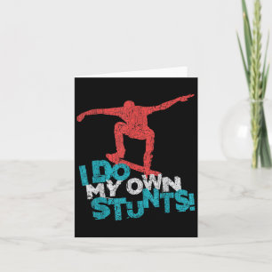 Funny Cool Skateboarding Quote Sprichwort, Skatebo Karte