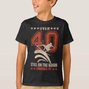 Funny Cool Surfer Typ Surfboard 40 Jahre Altes Sur T-Shirt